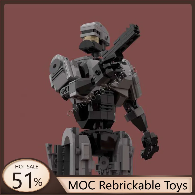 

New 505 Parts MOC Space Battle Series Grey robot Model DIY Assembly Education Originality For Kids Toys Surprise Christmas Gifts