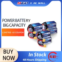 SIGP Lipo 6S Battery 1100mAh 1300mAh 1500mAh 22.2V 120C with XT60 Connector for RC FPV Quadcopter Airplane Helicopter Racing 2pc