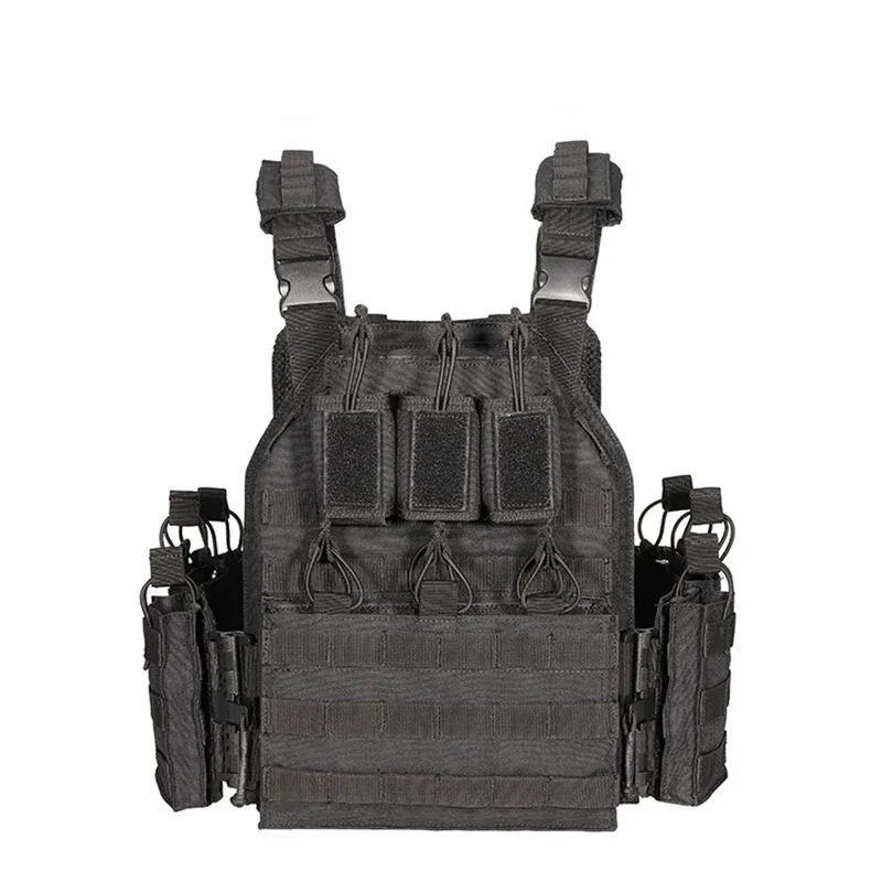 Imagem -03 - Nylon Tactical Hunting Vest Airsoft Paintball Combate ao ar Livre Protetora Leve Ajustável Yakeda1000d