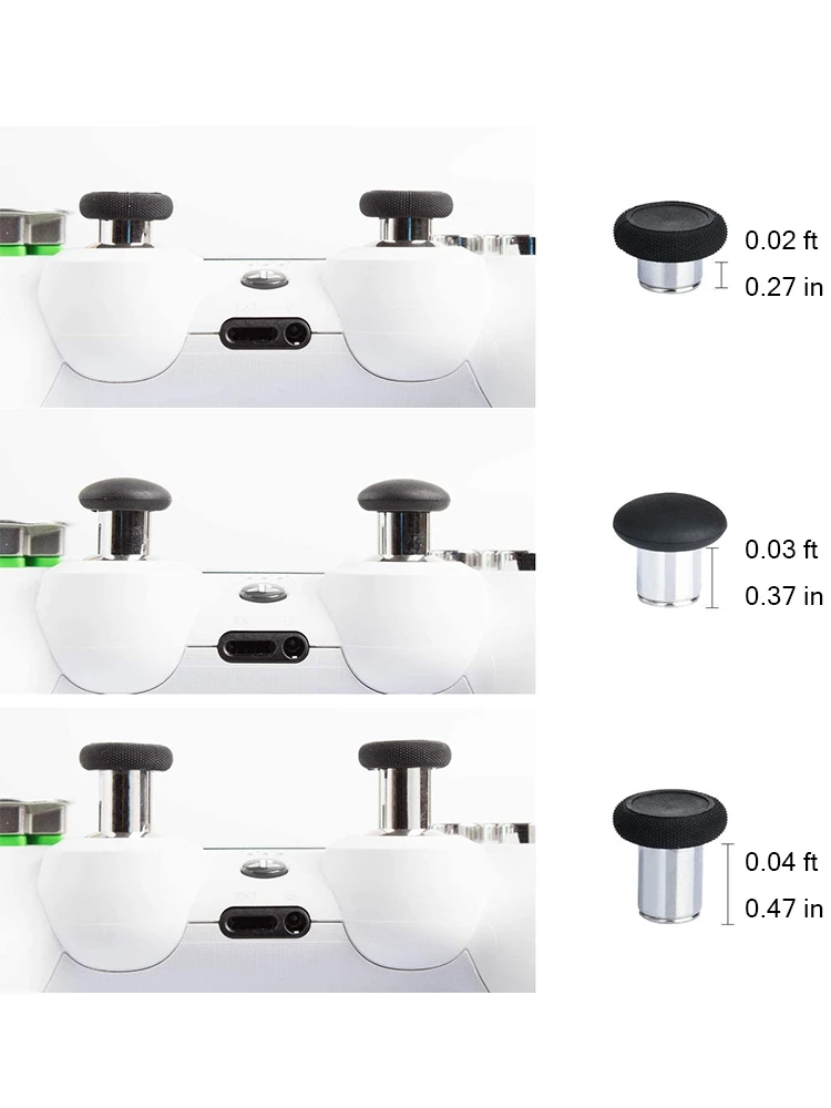 DATA FROG-Kits de repuesto de Metal para mando de PS5, almohadillas en D de altura ajustable, botones magnéticos tipo bala para PS4, accesorios para Gamepad