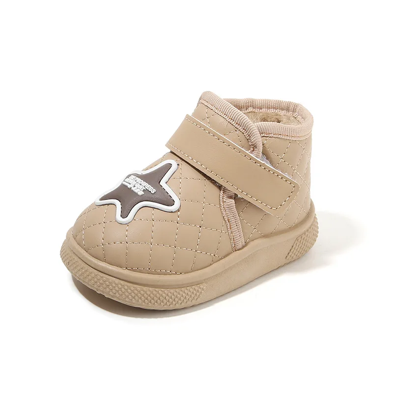 أحذية أطفال شتوية 2025 مقاومة للماء من الجلد أحذية قطنية دافئة أحذية مضادة للانزلاق #5