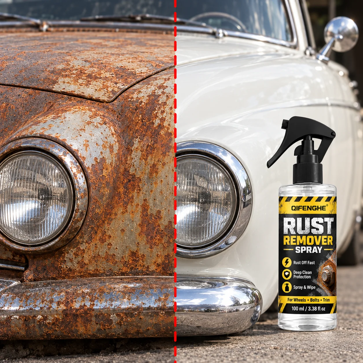 Multifunctional Car Rust Remover Used for Removing Rust Providing Surface Protection on Car Brake Pads Iron Metal Surface 1/3PCS