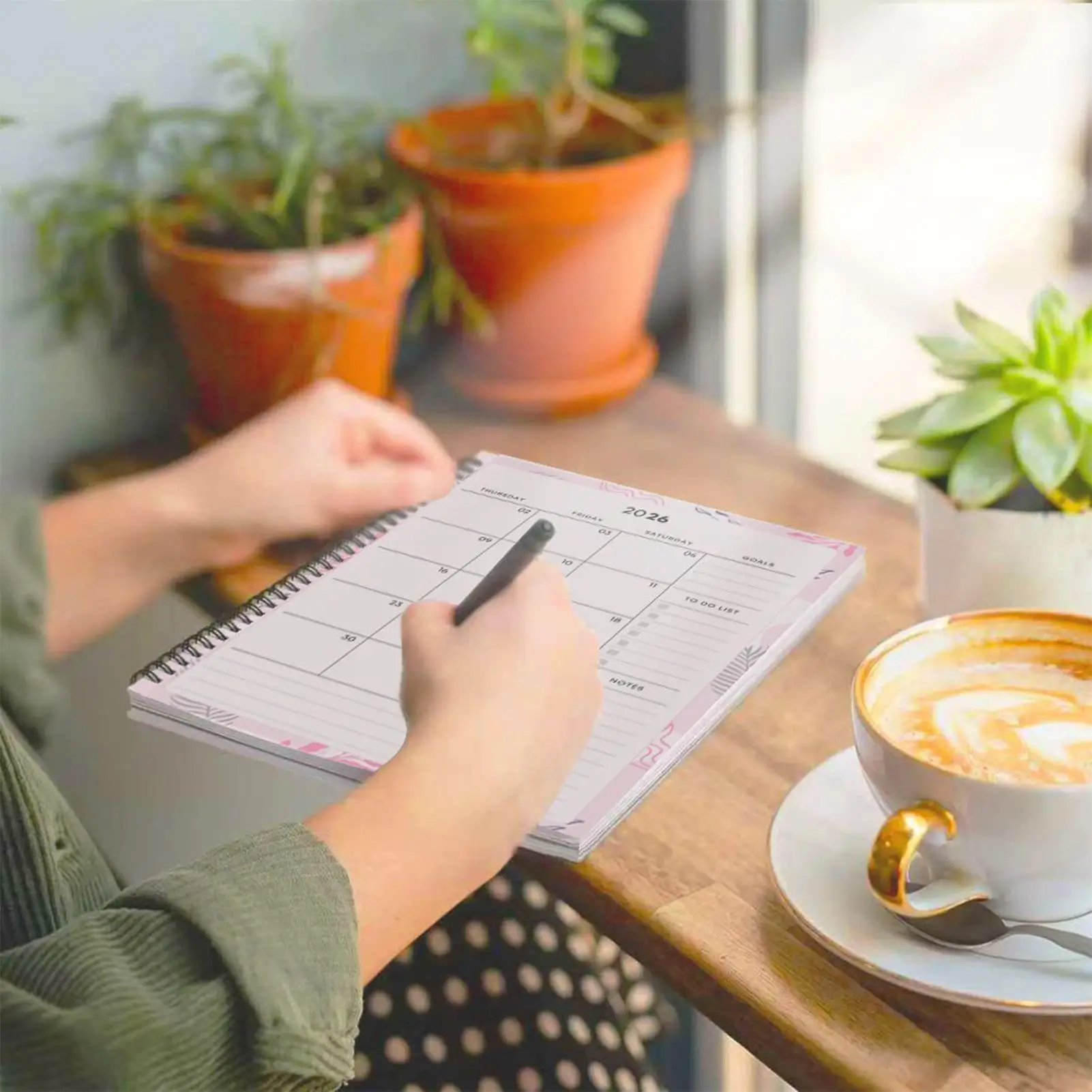 

Monthly Calendar Planner Spiral Bound Daily Notebook Hardcover 3 Year Planner Calendar For Home School Office Work Appointment