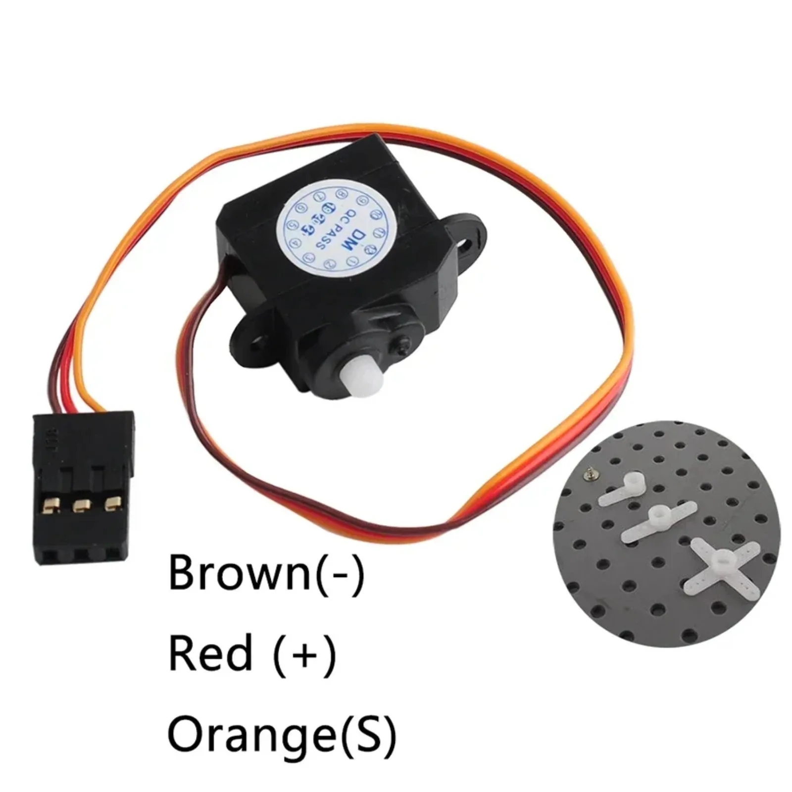DM-S0020 2g Micro Servo دوران 180 درجة لطائرات RC والسيارات