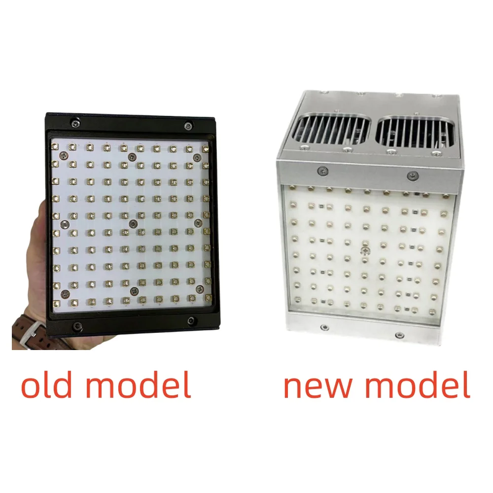 공기 냉각 UV LED 램프, UV 그린 오일, UV 페인트, LED 경화 조명, 자동차 및 가구, 100*100mm