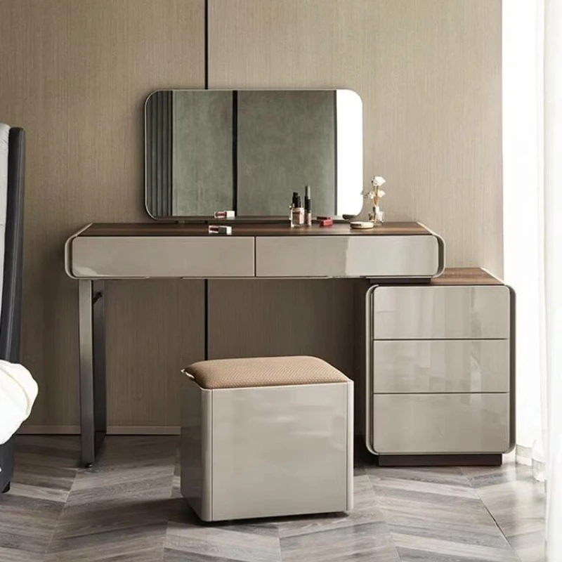 

Italian minimalist Makeup vanity telescopic light luxury small apartment makeup vanity Comfortable tocador maquillaje furniture