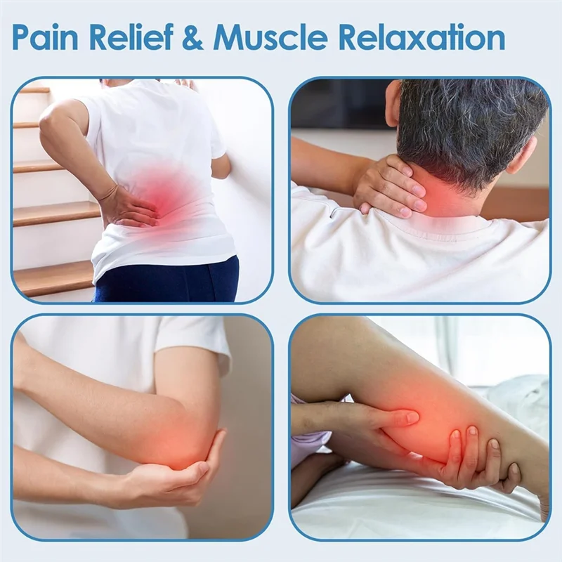 ABUU-TENS ユニット ワイヤレス筋肉刺激装置 足/脚/肩/腰/首用マッサージャー ポータブルマッサージャー 背中、肩、W用