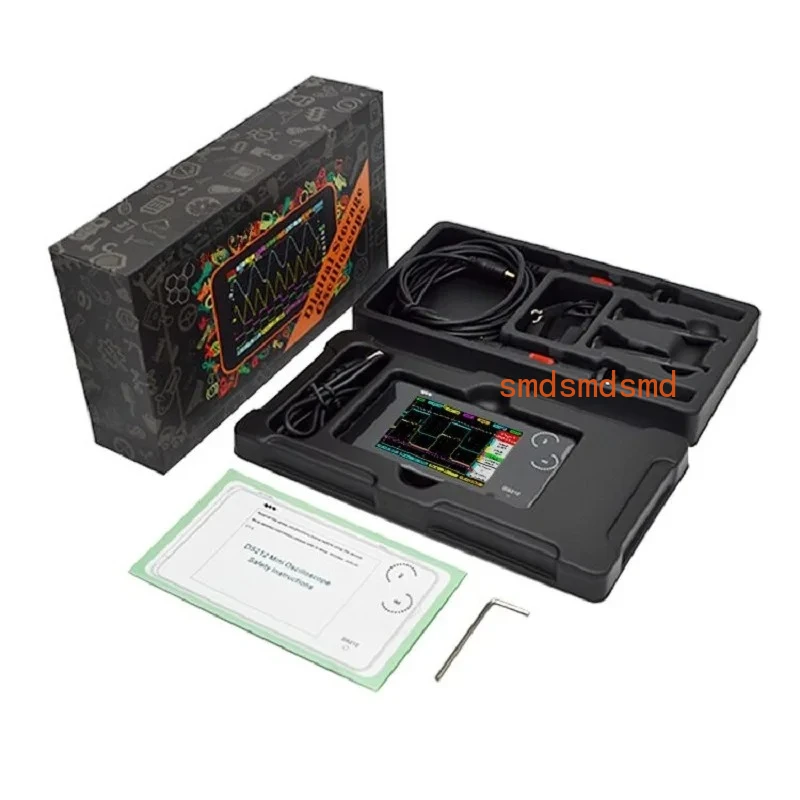 DS212 MINI Portable Digital Oscilloscope Touch Screen USB Interface Coupling AC/DC 1MHz 8MB 10MSa/s Automobile Repair DSO212