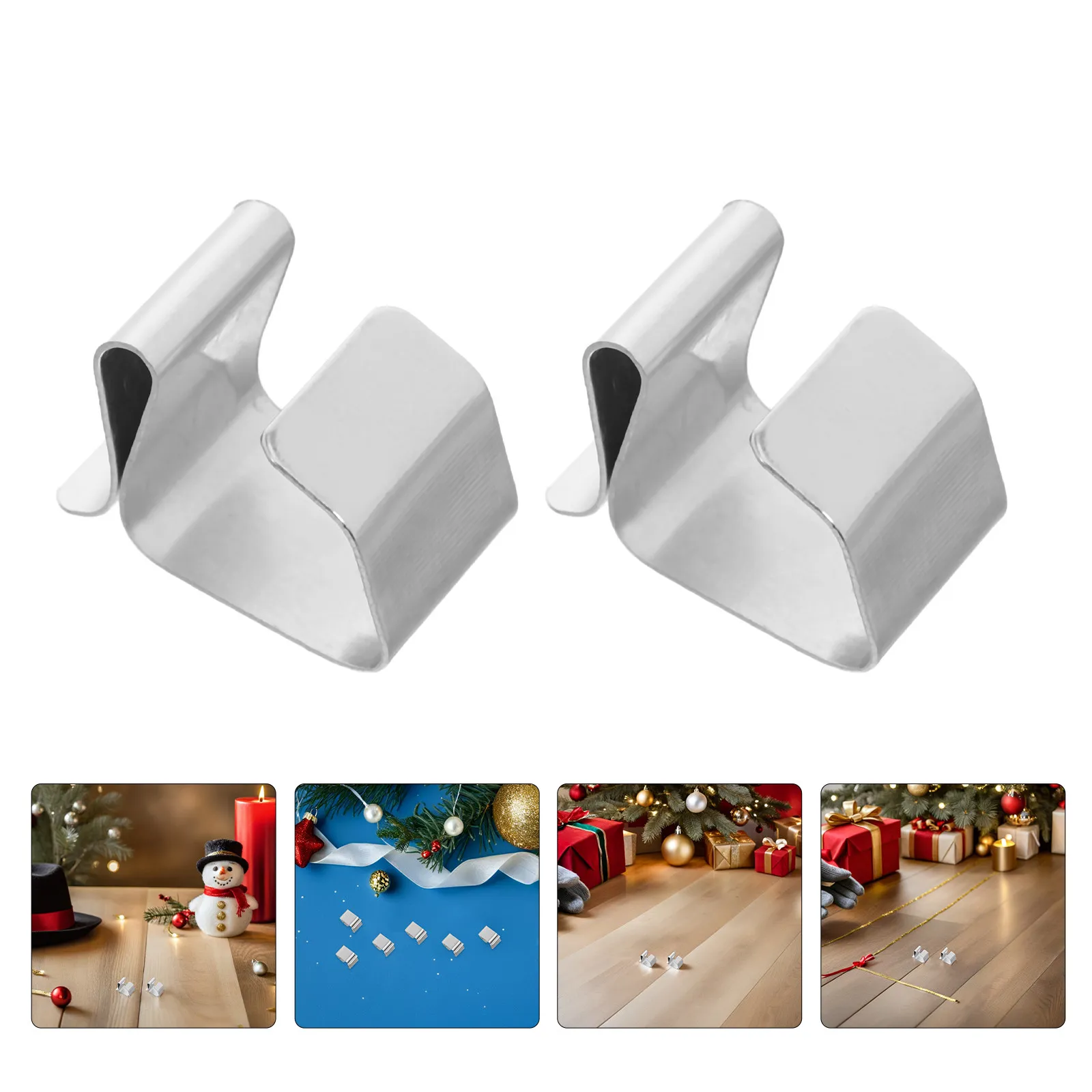 100Pcs Gutter Clips Made of Manganese Steel for Outdoor String Lights Weatherproof Roof Light Hangers Seasonal Holiday