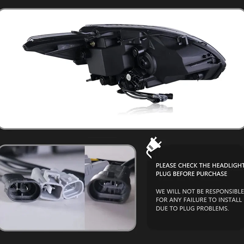 Car Lights For Toyota Prius Headlights 2012-2015 Upgrade LED Projetor Headlamp Daytime Running Light Automotive Accessories