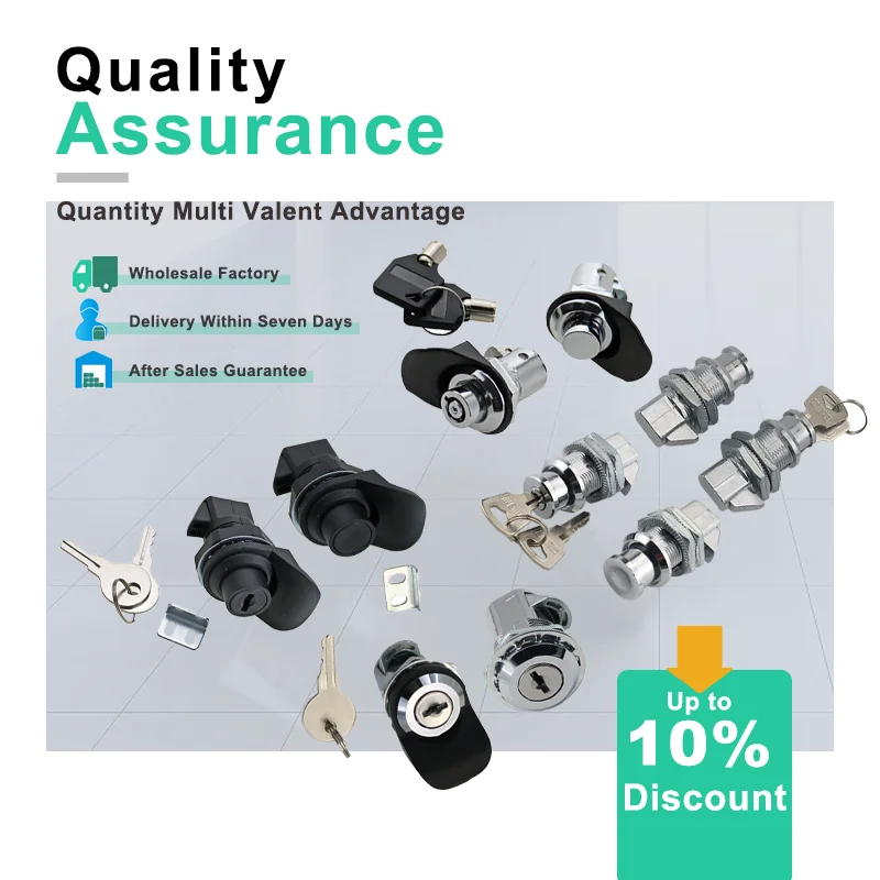 Cylindrical Waterproof Button Lock Suitable For Industrial Electrical Cabinets And Automation Machinery Equipment