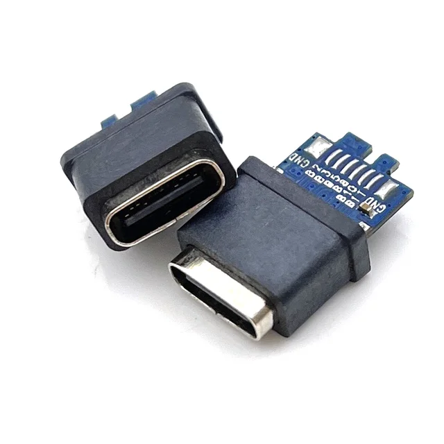 17-pinowa płytka testowa PCB USB-C 3.1 typu C żeńska, adapter złącza USB-C typu C męski/żeński do przesyłania danych przez kabel.