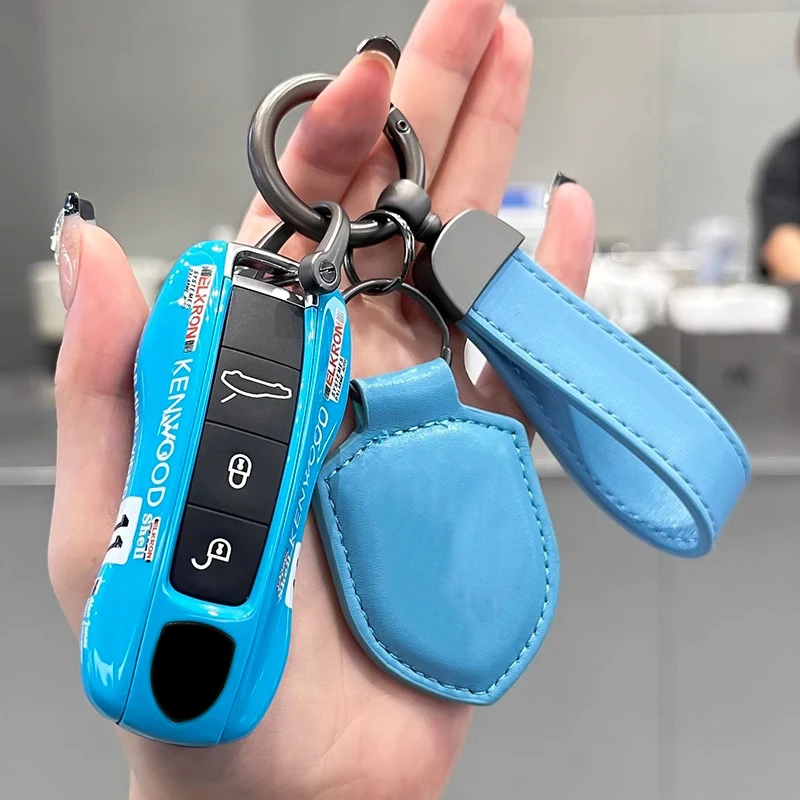

Для Porsche Cayenne 718 MACAN Panamera 911 Macan Boxster Cayman пульт дистанционного управления с несколькими рисунками чехол для ключей от автомобиля сменная крышка аксессуары