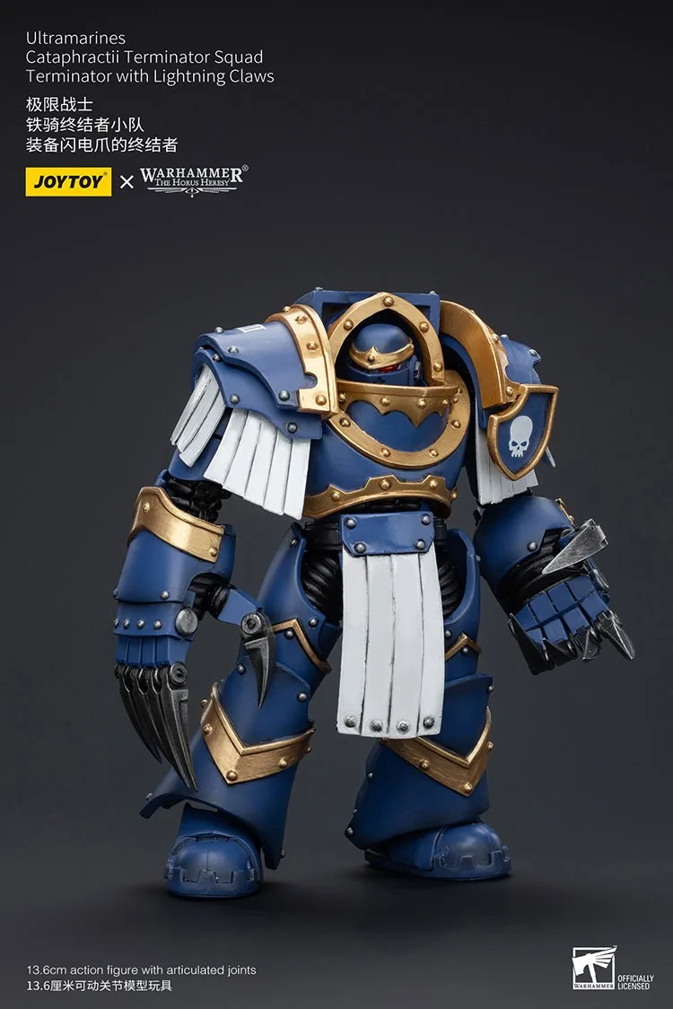 JOYTOY Warhammer "The Horus Heresy" Cataphractii Terminator Squad Ultramarines Gift Action Figures Doll Decoration Collection