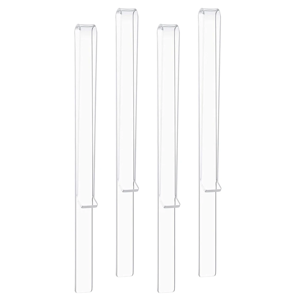 

2 Pairs Transparent Acrylic Sheet Music Clips Clear Page Holders For Music Stand Durable Easy Use Long Service Free Hands Design