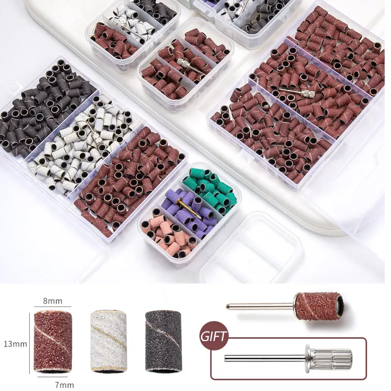 80/120/180/240 korrel elektrische professionele nagelboor schuurbanden, ongeparfumeerde nagelboren voor manicure- en pedicuregereedschap