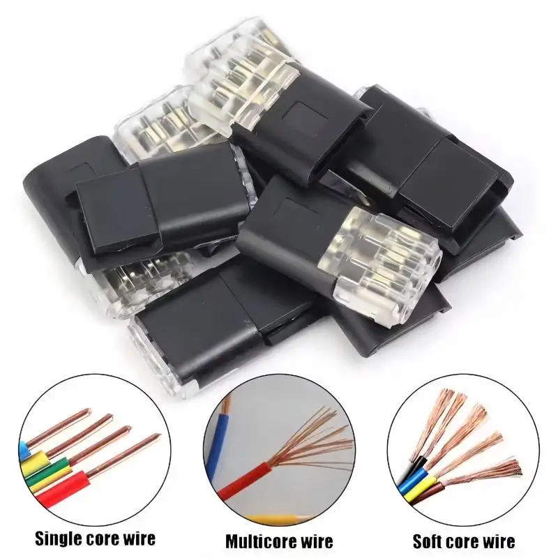 1/10Pcs Free Stripping Quick Cable Connectors D3 Electric Wire Connector 3 Line Interconnection Automotive Terminal Connector