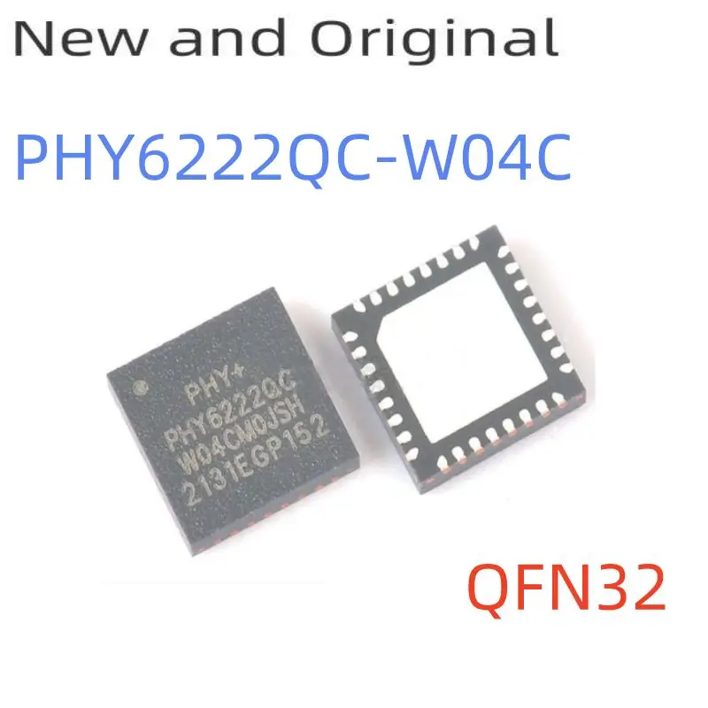 PHY6222QC-W04C PHY6222QC-W04I QFN32 System on a Chip (SoC) for Bluetooth Low Energy (BLE) 5.2 Applications