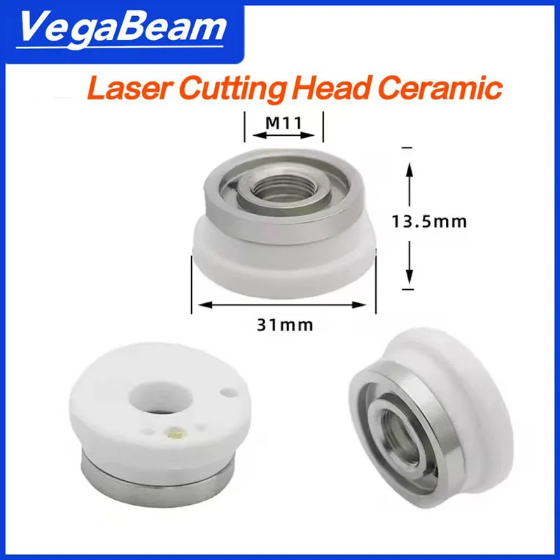 Ceramiczny pierścień laserowy D28 D32, ceramiczna głowica tnąca laserowa M11/M14 do Raytools/WSX Precitec BOCI do głowic tnących laserem światłowodowym