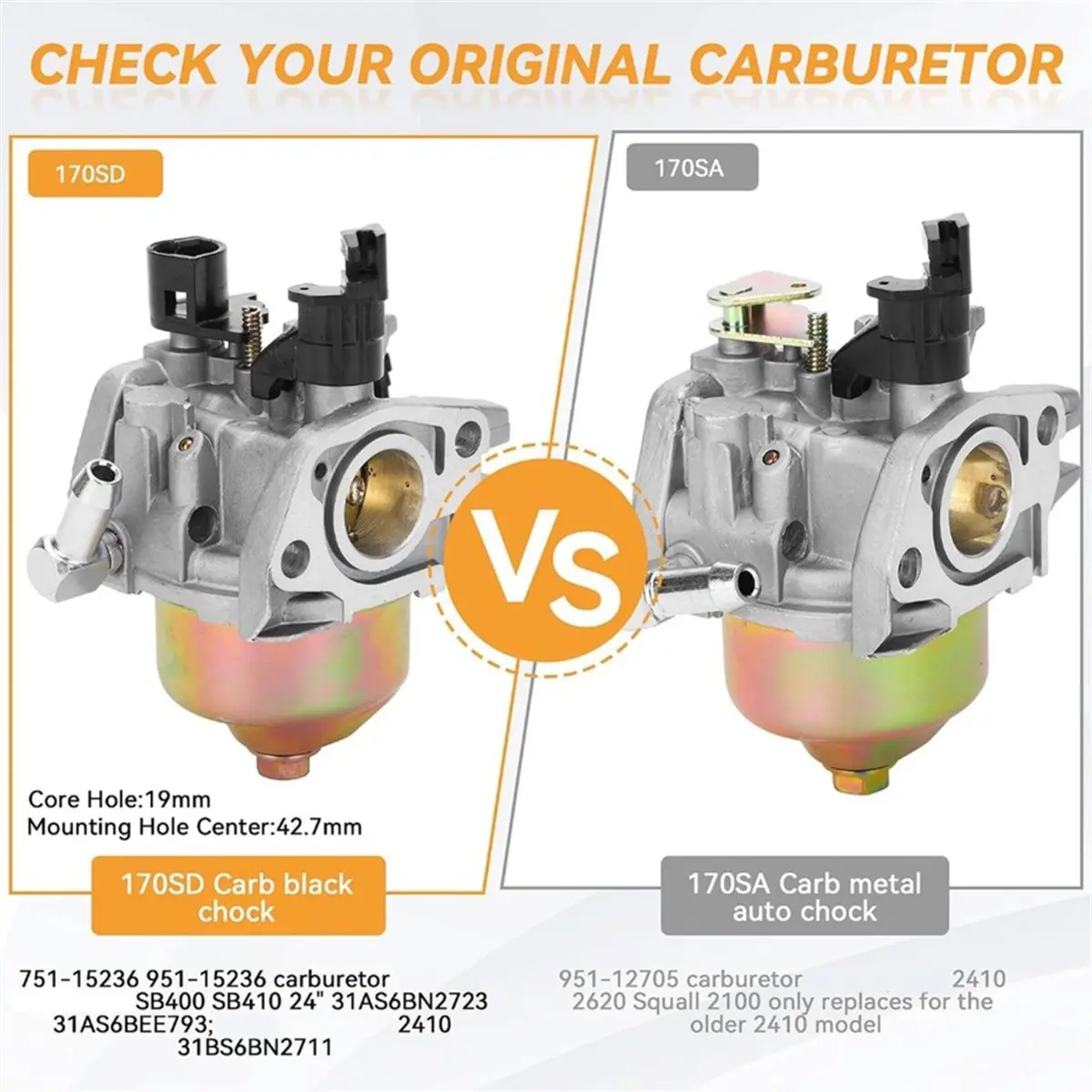 951-15236 Carburetor for Storm 2410 SB410 SB400 for 24