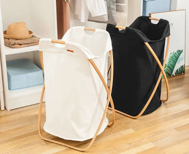 

High Grade Nordic Style Foldable Clothes Laundry Basket Simple Design Home Dirty Clothes Storage Toy Storage Organizer LFB755