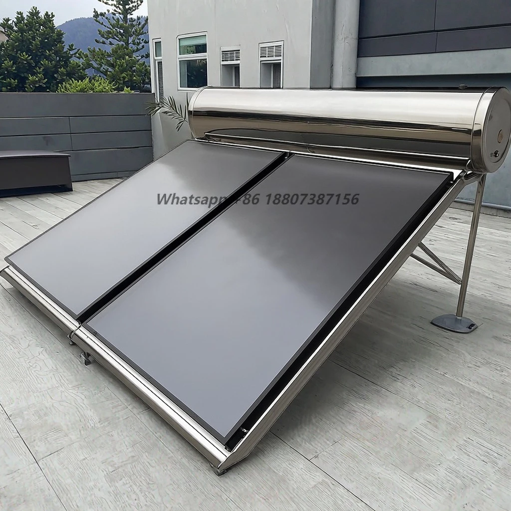 Lebria 300L/500L Flat Plate Solar Water Heater System Flat Panel Pressurized Solar Water Heater