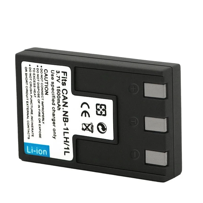 Akumulator 1500mAh NB-1L NB-1LH do aparatów Canon IXUS 200a 300 400 430 V2 V3 IXY 200 450 PowerShot S110 S300 — zdjęcie produktu 5