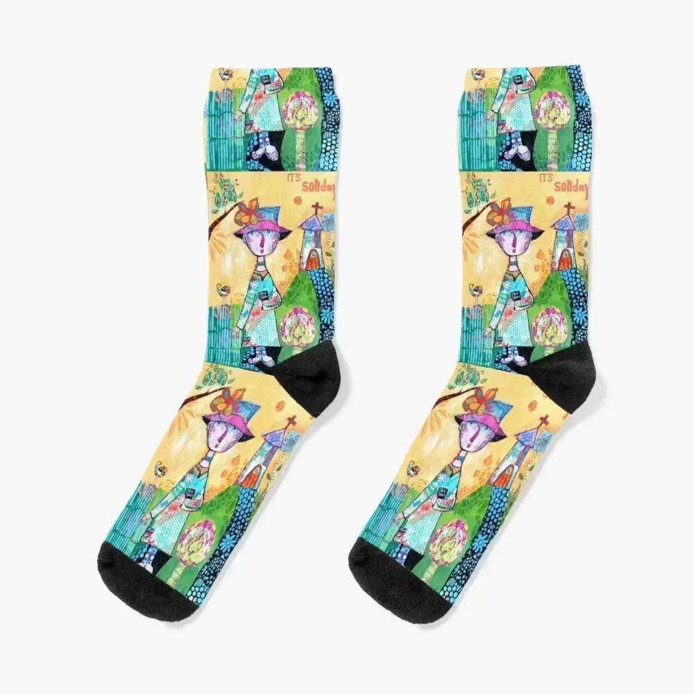 

It's Sonday Socks Christmas soccer anti-slip cool anti-slip Socks For Girls Men's