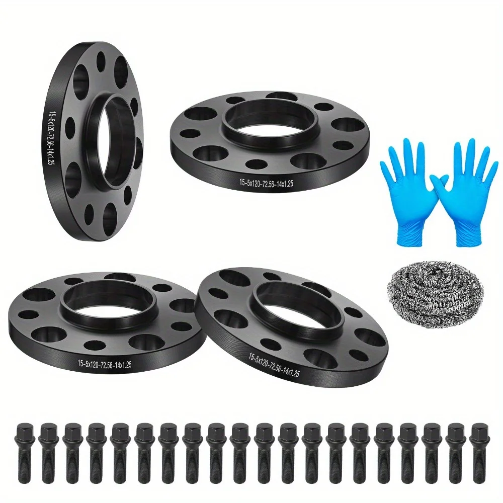 

4 шт., 15 мм, 5x120 проставки для колес, болты M14X1,25 для BMW 228i 320i 528i 640i 740i