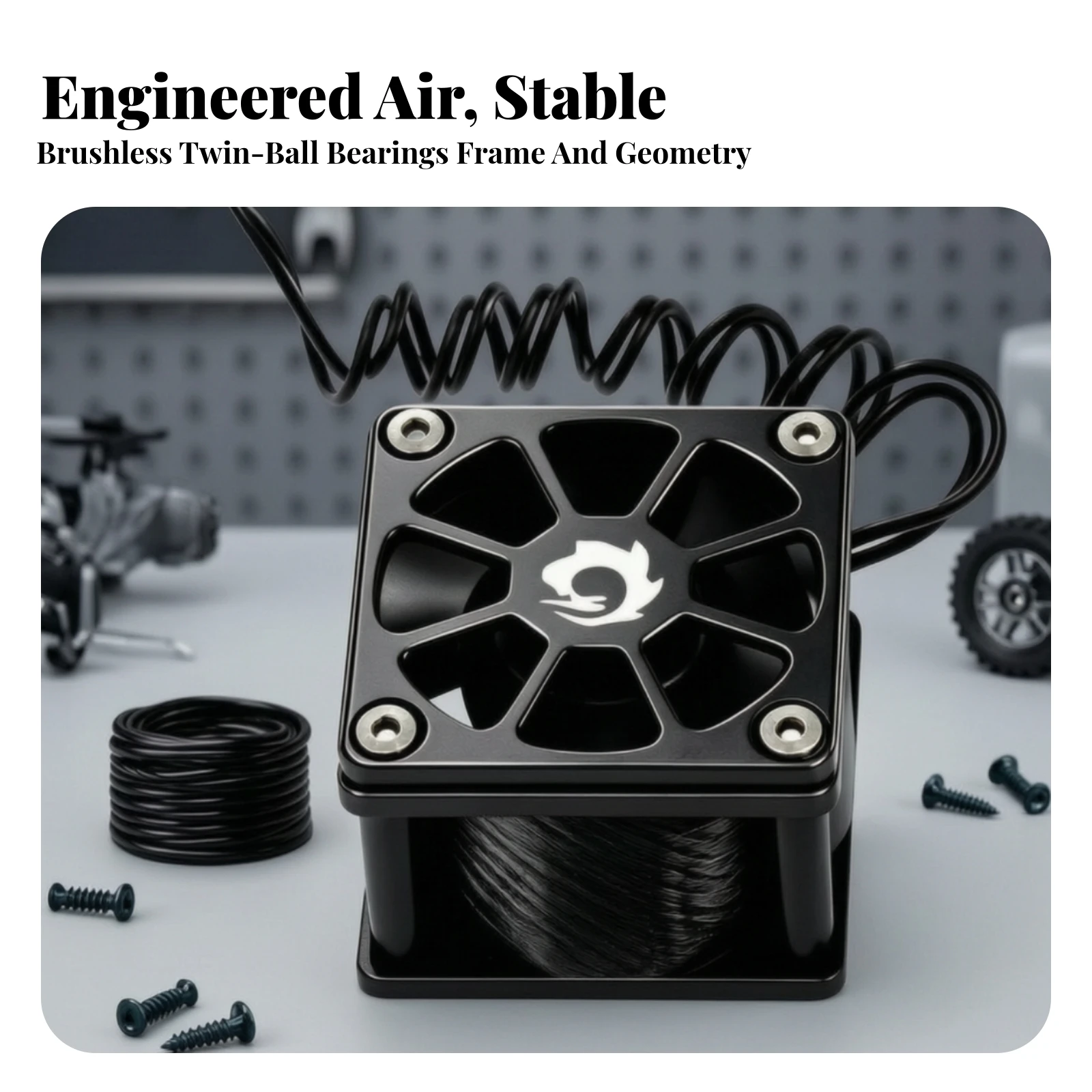 40mm Cooling Fan Long-Lasting Square Cooling Fan Compact for DIY Hobbyists