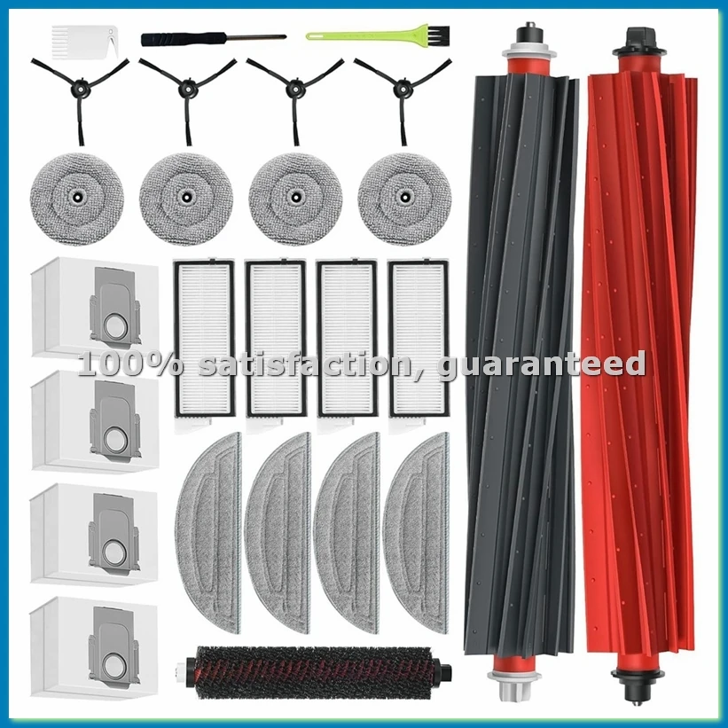 

Запасные части для робота-пылесоса S8 MaxV Ultra: основная и боковые щетки, HEPA-фильтр, салфетка для влажной уборки, мешки для сбора пыли - ABLM