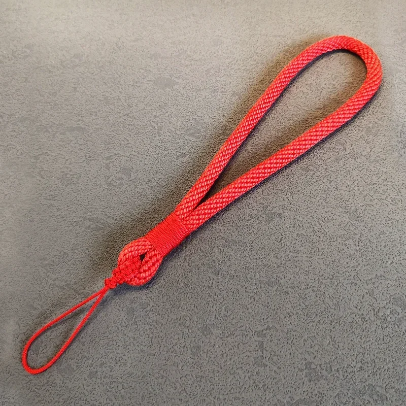 New Mobile Phone Lanyard Short Wrist Rope Thick Reinforcement Hand Woven Men and Women Simple with Small Rope  Phone Chain