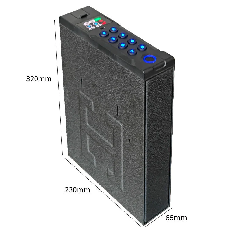Biometric Fingerprint Gun Safe with 3-Way Quick Access Slider Wall/Mounted Bedside Nightstand Storage