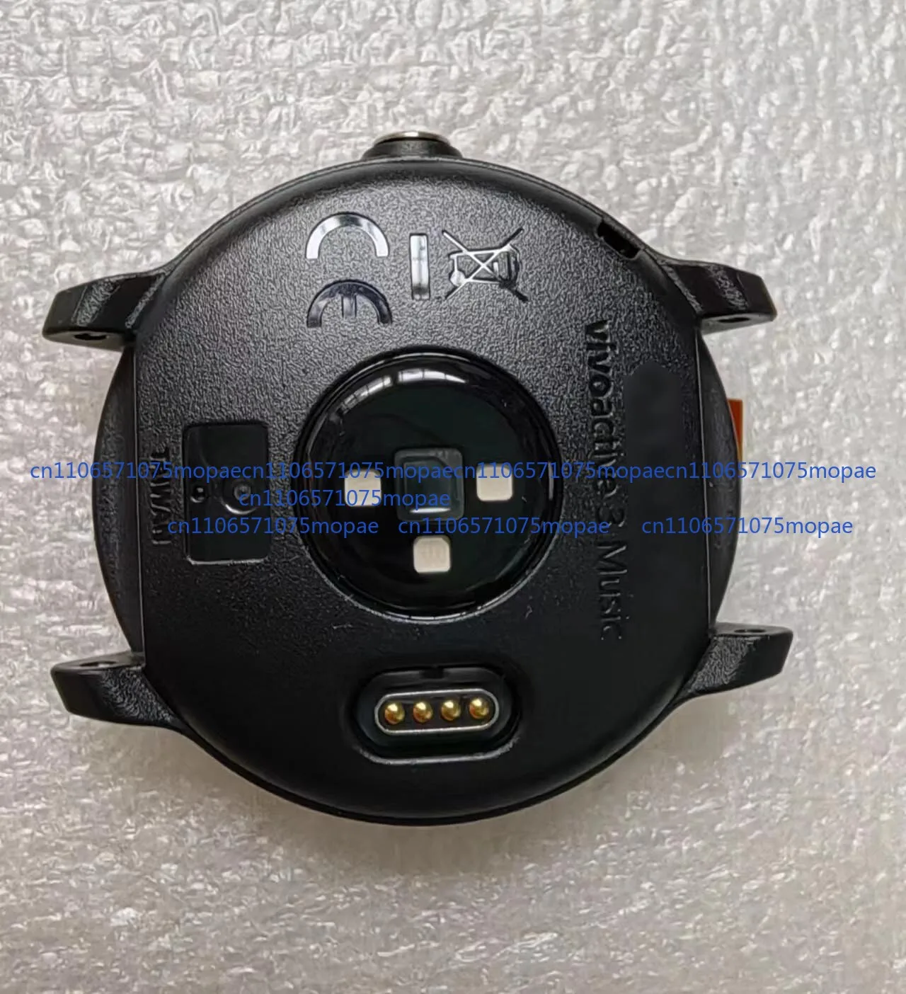 

Б/у 95% новый черный чехол для задней крышки батареи для Garmin Vivoactive 3, запасные части для музыкальных часов