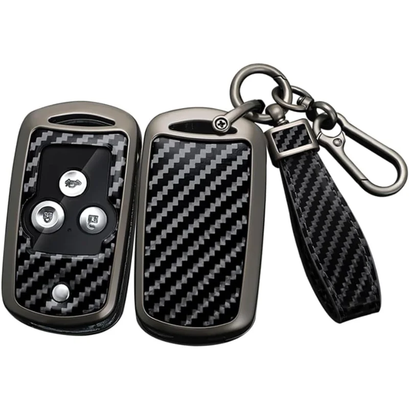 

Key Fob Cover Fit For Honda Accord 2008-2012 Flip Folding Key Remote,Carbon Pattern