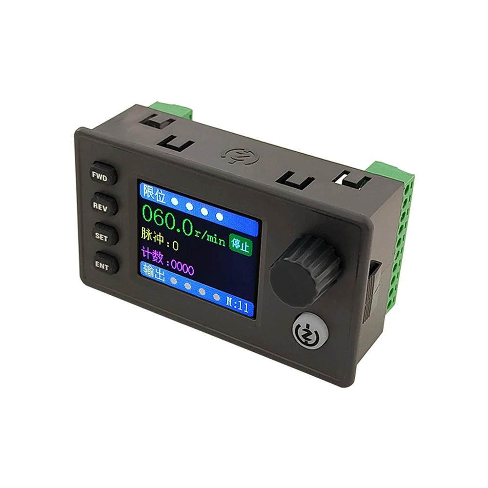 1.8-inch LCD Digital Display Stepper Servo Motor Controller 1-200000HZ Pulse Frequency Adjustable Forward/Reverse Speed Control