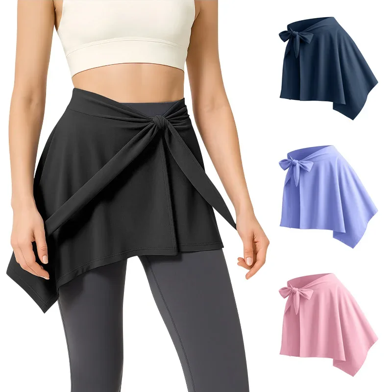 

Женские короткие юбки для йоги, спорт на открытом воздухе, теннис, тренажерный зал, фитнес, юбка для йоги, дышащие быстросохнущие юбки для балета, танцев, пилатеса