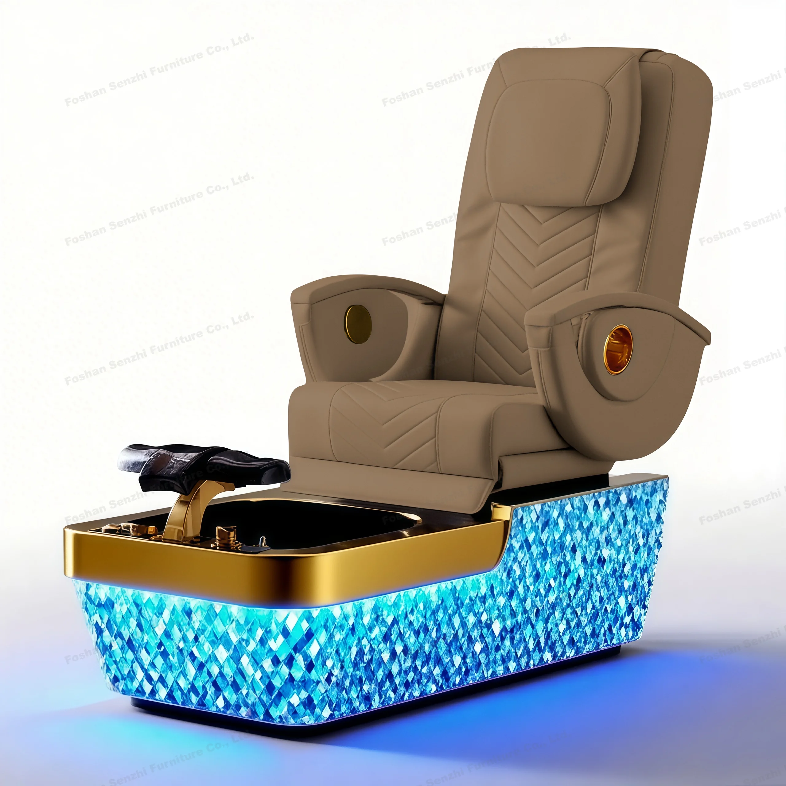 Nouveau Vente chaude entièrement automatique chaise allongée tissu artisanat bain de pieds Spa Massage haut de gamme pédicure chaise