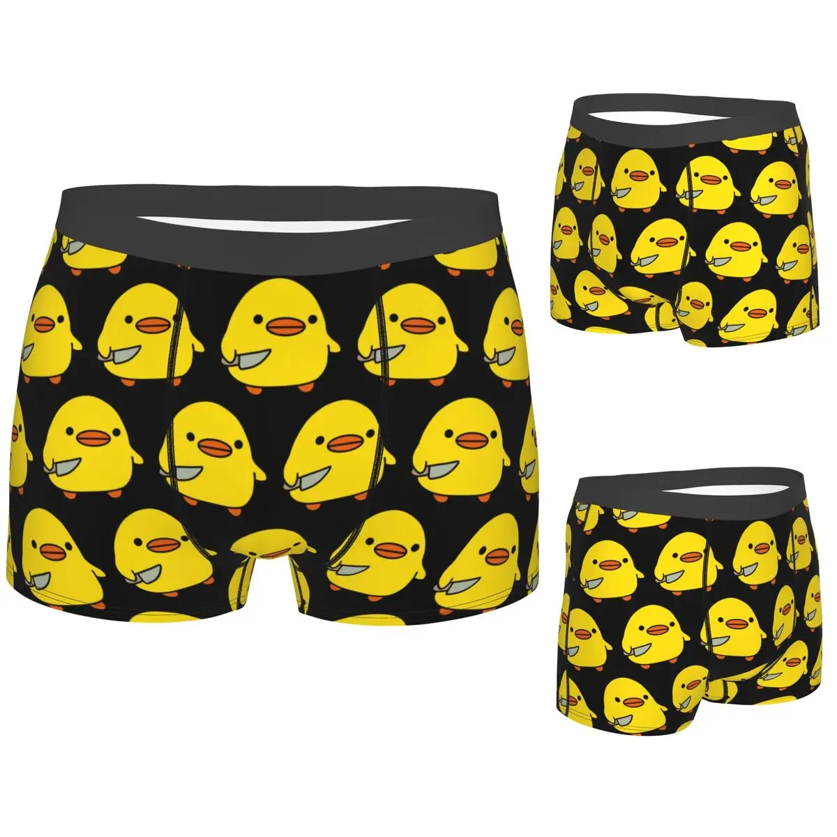 

Boxer Underpants Shorts Duck With Knife Kawaii Duck Knife Duck Panties Men's Ventilate Underwear for Homme Man Boyfriend Gifts