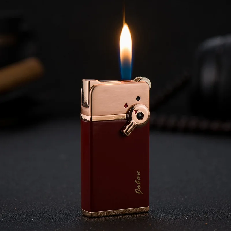 Zhongbang-Double Fire Lighter, Open Flame, Direct Flush, Creative Gift, Men's Father Gift, Good Quality Lighter