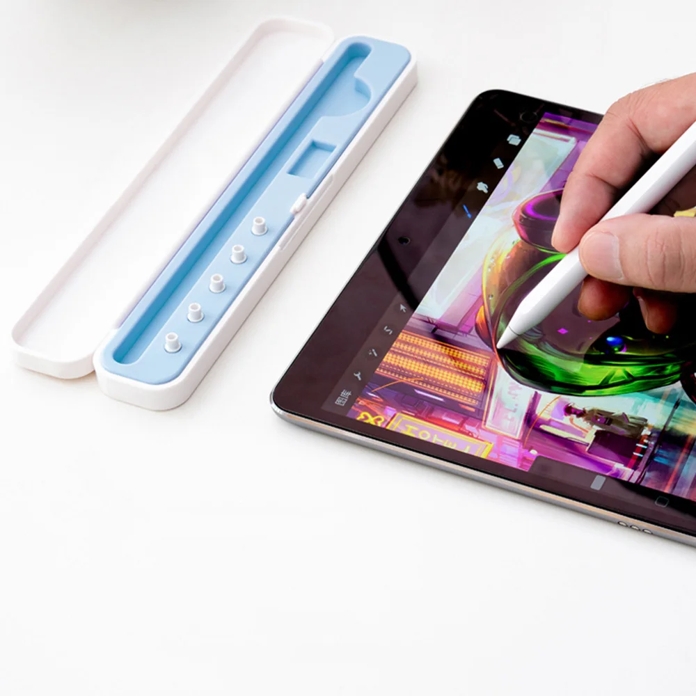 Estuche capacitivo para lápices, accesorios resistentes al desgaste, portalápices ligero de Gel de sílice, Abs