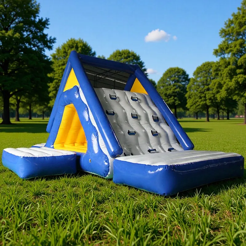 

Outdoor mobile inflatable triangle slide, climbing, indoor ocean ball pool, water iceberg, trampoline, air model