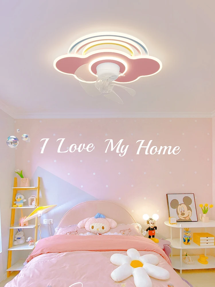 

LED Nordic Ceiling Fans with Lights Remote For Living room Bedroom Boys Girls Room LED Ceiling Lamp For Home Decro