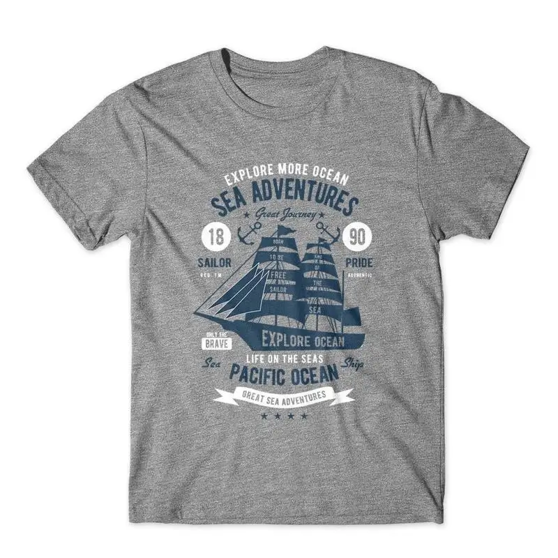 

Sea Adventures T Shirt Sailing 100 Cotton Premium New