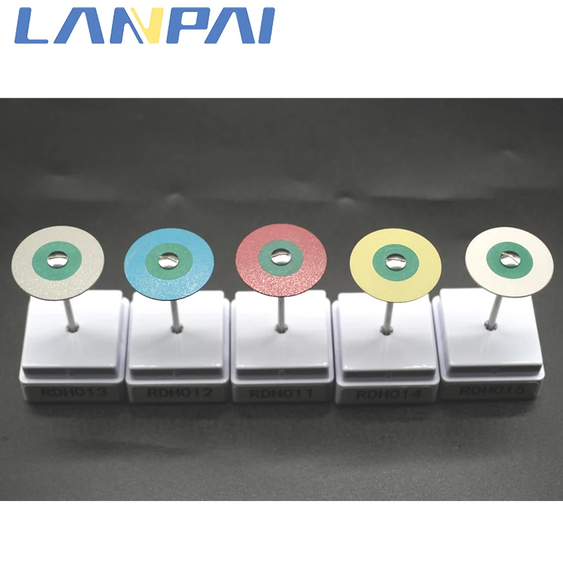 Lanpai Dental Rubber Diamond Polisher Ceramic Grinding Wheels Lab Zirconia Polishing Kit Dentistry Laboratory Polishing Tools