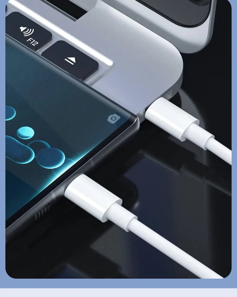NNBILI 3-4Pcs 100W USB Typ C Zu USB C Kabel USB-C PD Schnelle Lade Schnelle ladegerät Draht Kabel Für Samsung Xiaomi Typ-C USBC Kabel – Detail 14