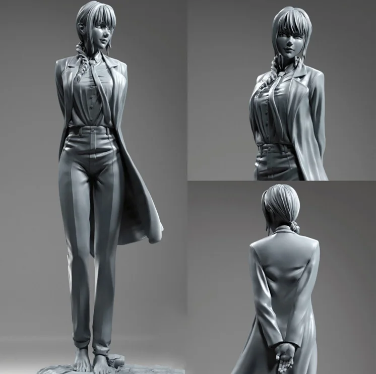 1/24 75mm  1/18 100mm Resin Model Kits Horror Girl Figure Unpainted No Color RW-1120