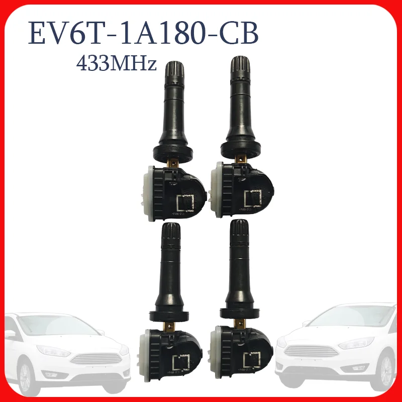 1/4PCS EV6T-1A180-CB Sensor de presión de neumáticos para Ford B-MAX C-Max Ecosport Escape F-150 Fiesta Focus Kuga Mondeo Car EV6T-1A180-CD