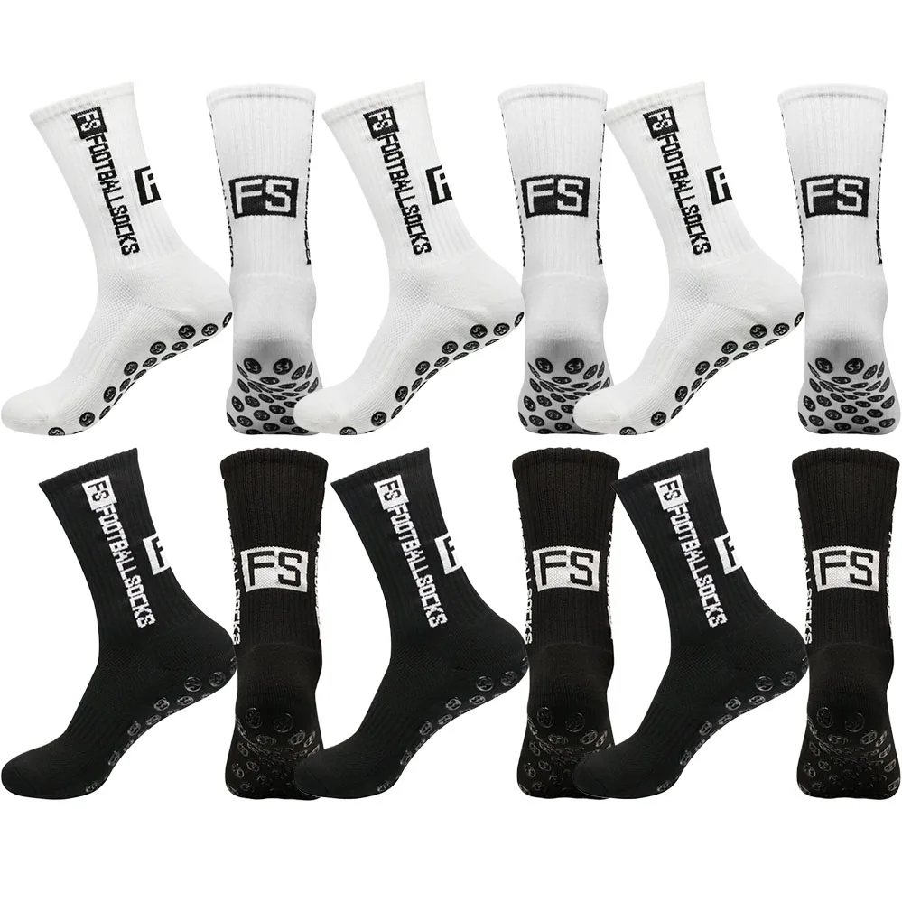Non Slip Grip Football Socks Men Women Towel Bottom For Basketball Rugby Soccer Running Exercise