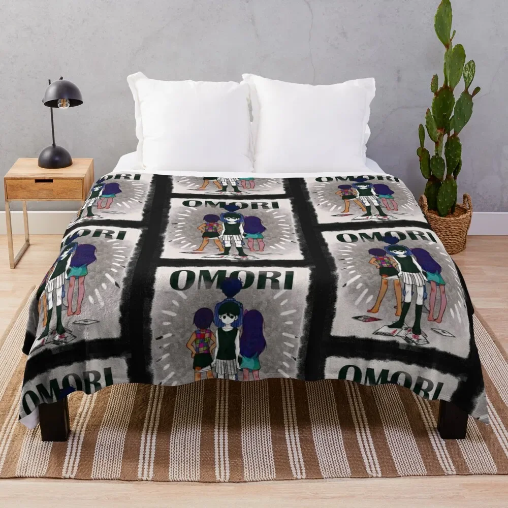 

Omori Aubrey Tshirt - Omori Game Clothing - Omori Sticker Throw Blanket Warm Comfortable Blanket for Office Napping